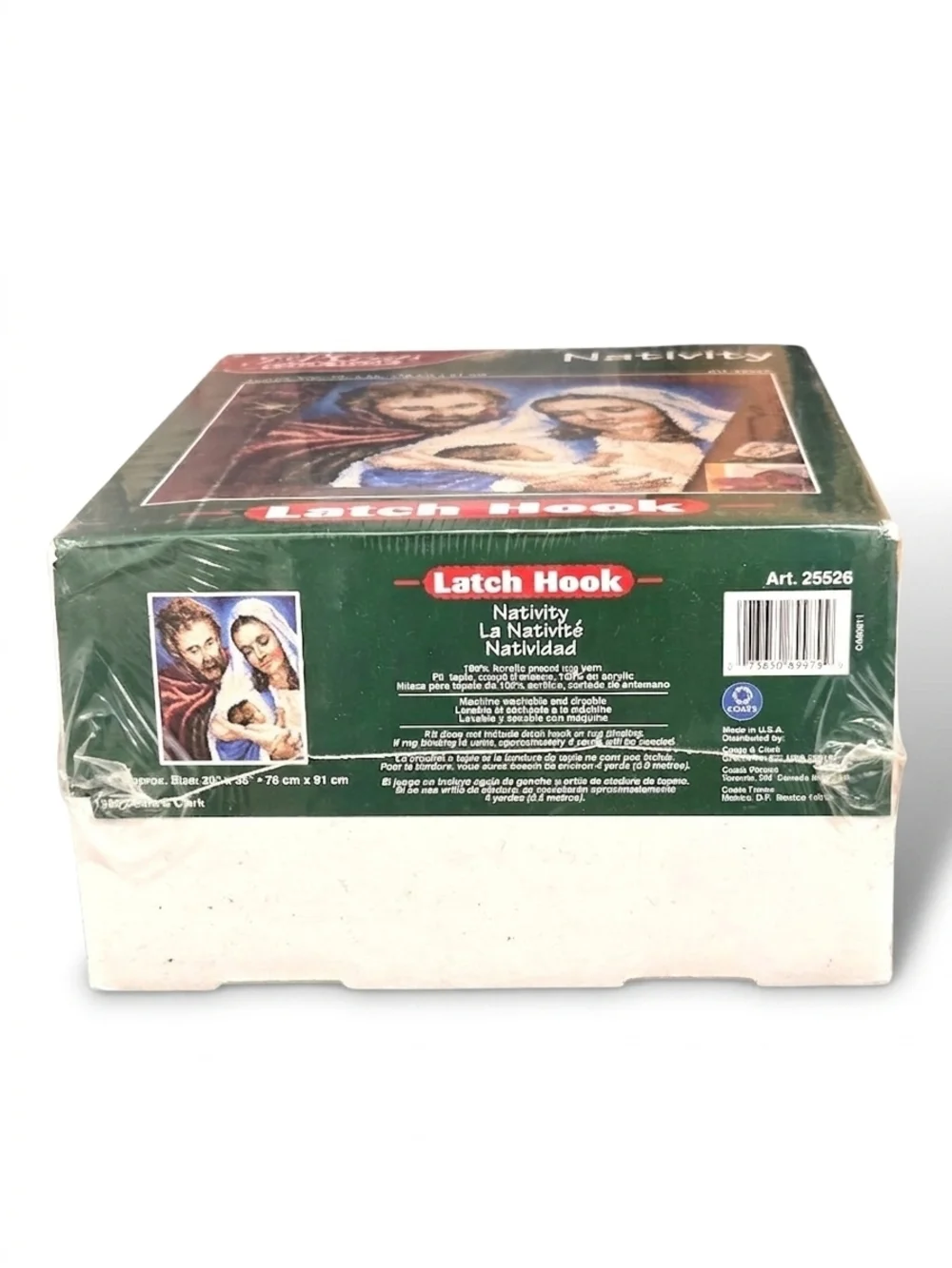 Vintage J&P Coats Nativity Latch Hook Kit - Huge 30"x36" - NEW & Sealed - Picture 6 of 6